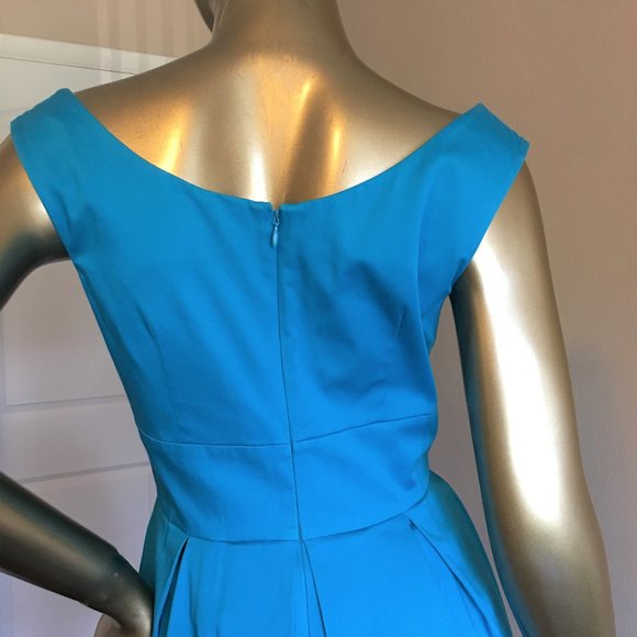 CALVIN KLEIN Sleeveless Pleated Scoop-Neck Dress - Picture 6 of 10